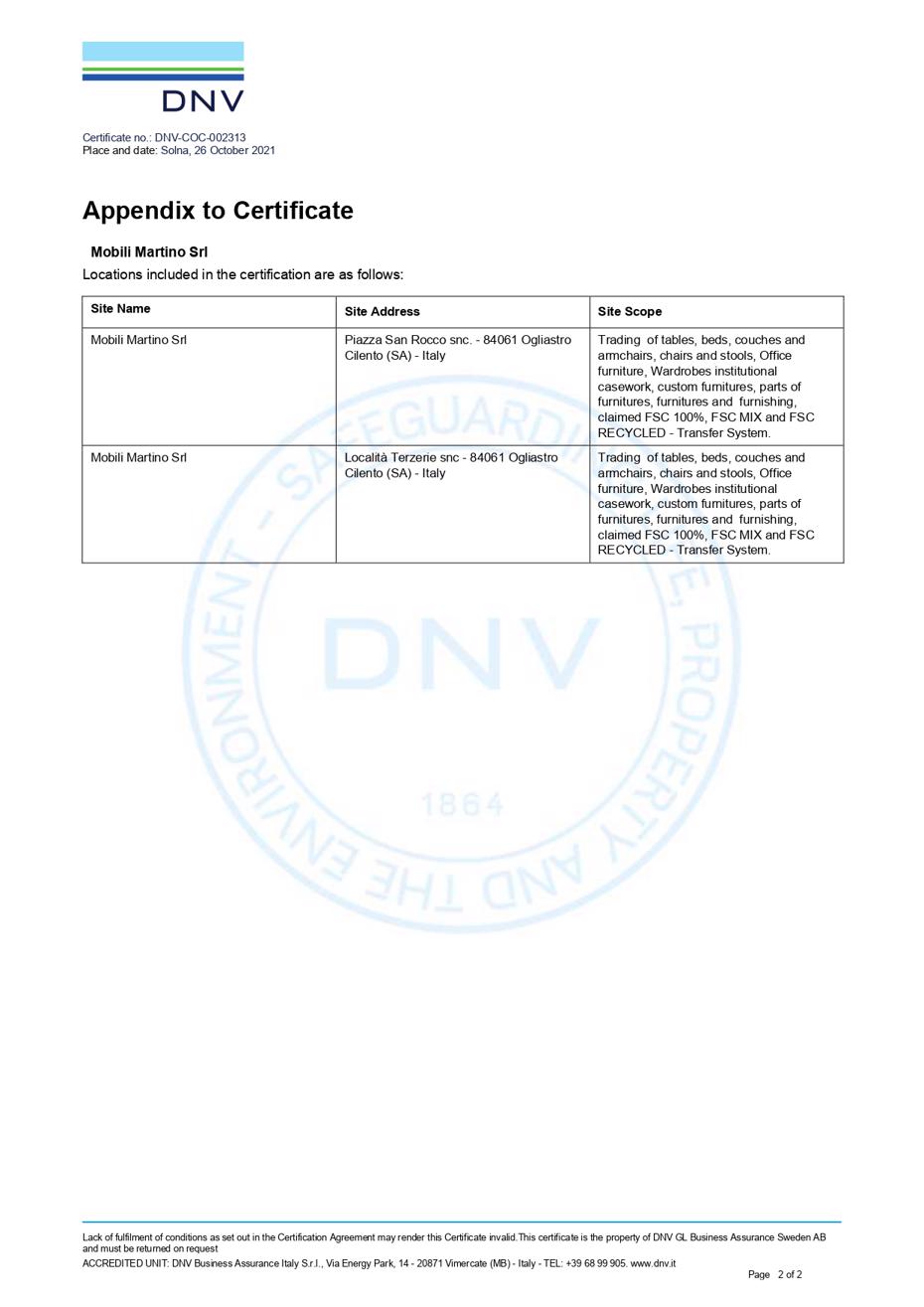 certificato fsc mobili martino srl pagina 2